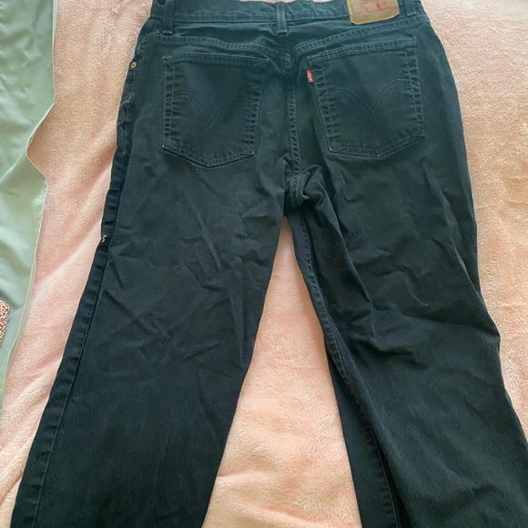 Levi’s Black 550 Relaxed Fit Tapered Leg Jeans - Picture 2 of 4